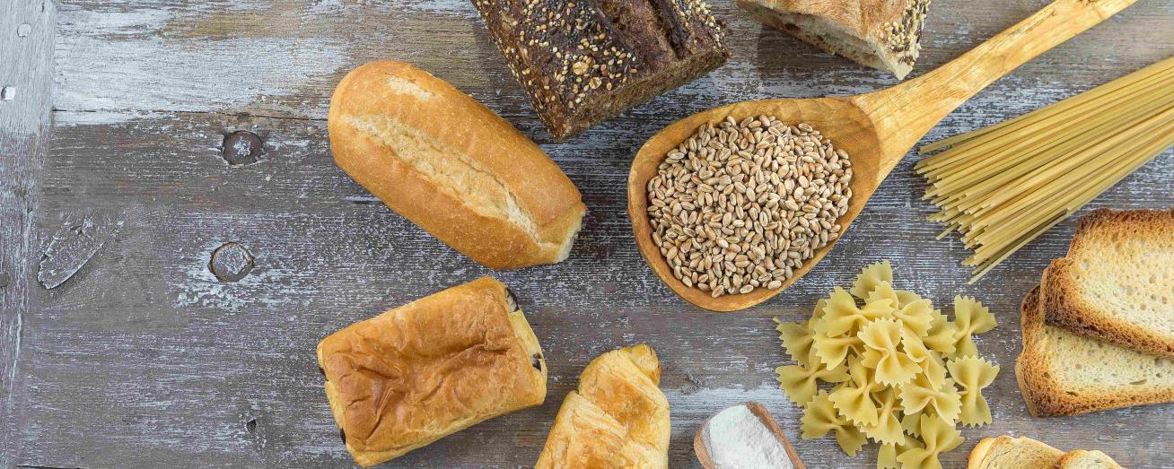 Glutenhaltiges Essen Nudel Brot Weizen